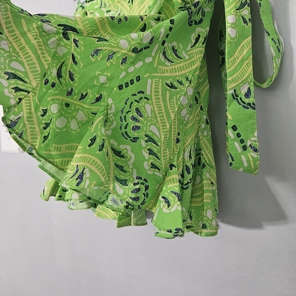 Rhode Green Willow Mini Skirt in Lime Diamond Stitch NWT - Picture 4 of 12